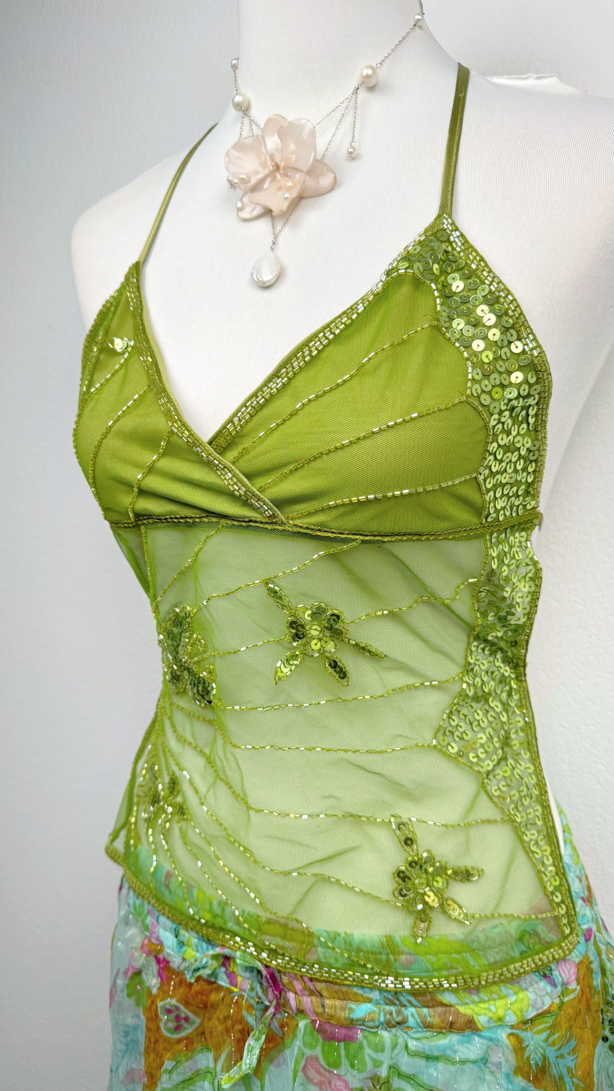 The Olive Butterfly Fairy Top