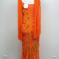 The Tangerine Fairy Silk Dress