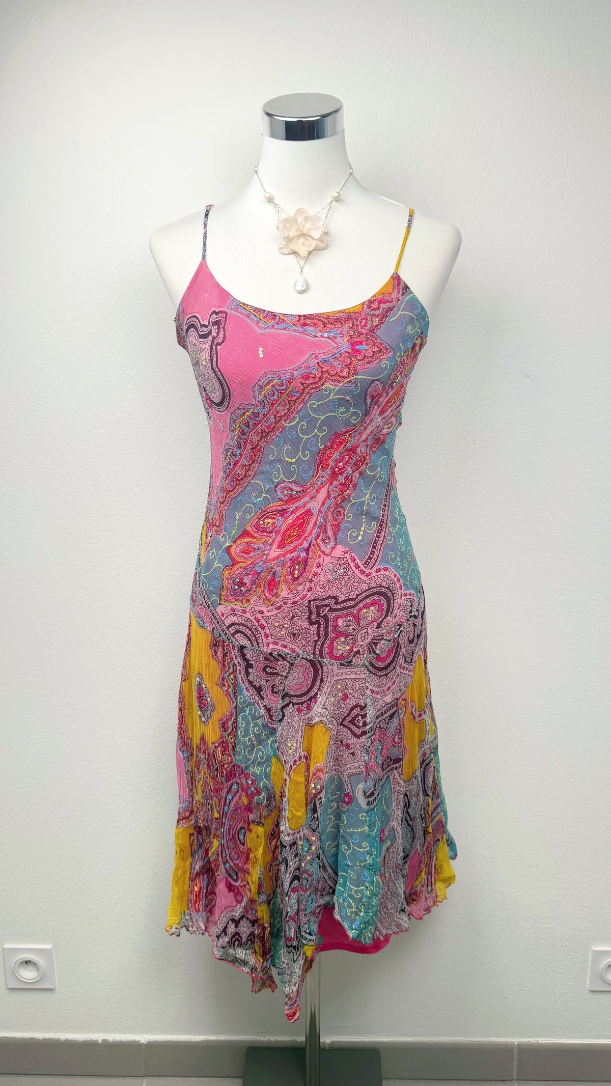 RARE Derhy Paisley Pixie Dress