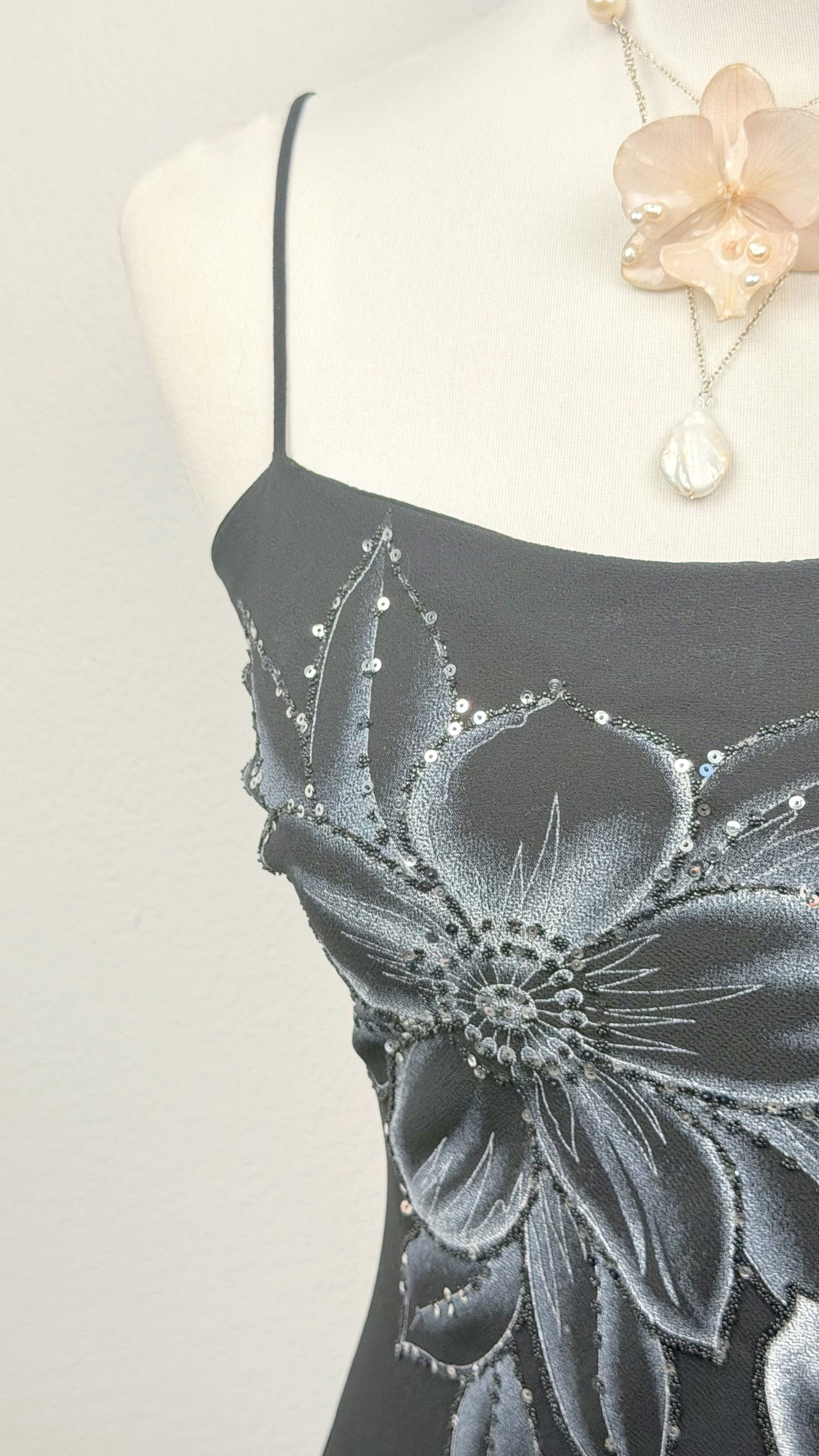 Midnight Blossom Gown