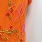 The Tangerine Fairy Silk Dress