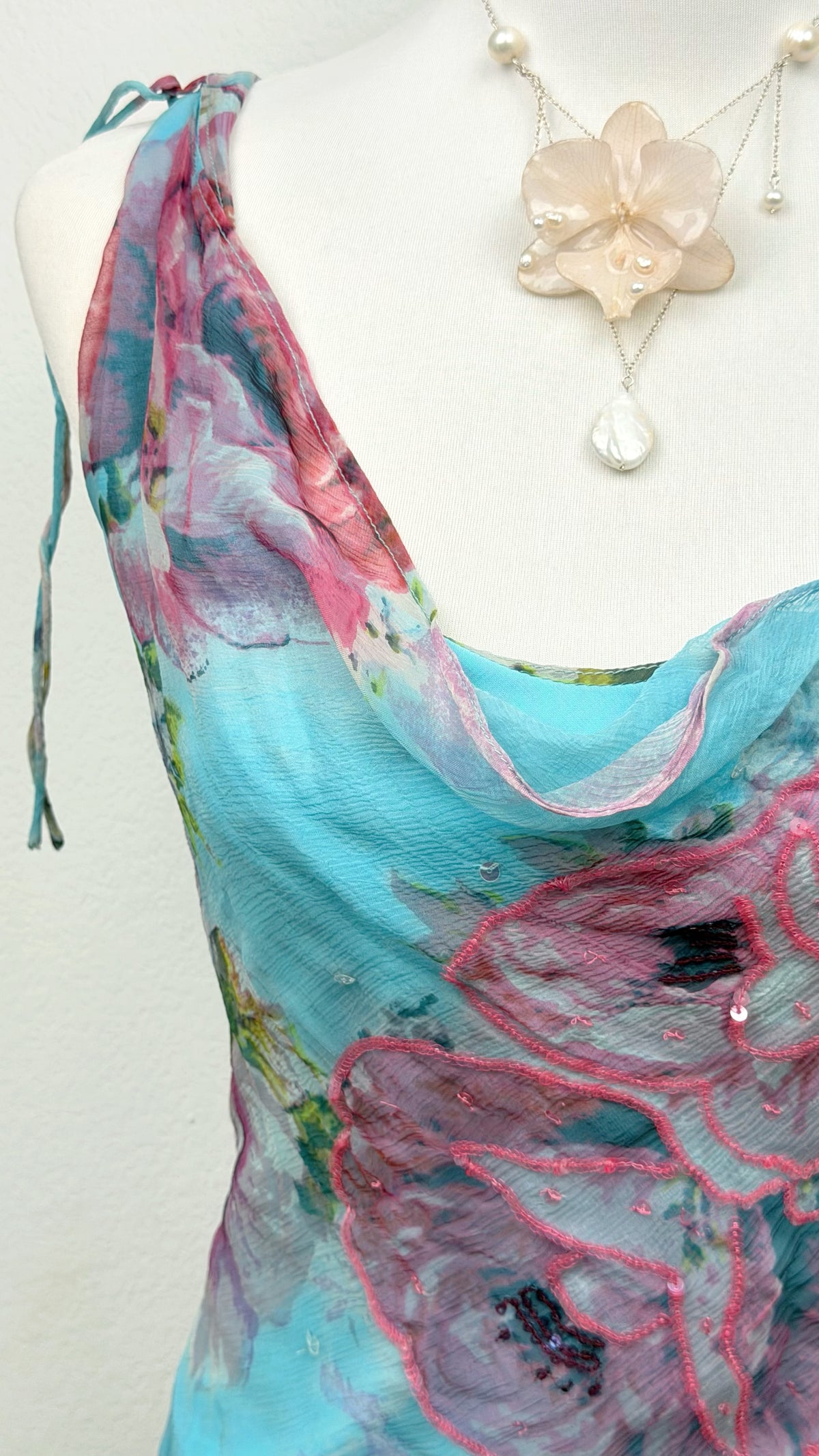 Rare Derhy Bluebell Romance Dress & Cardigan Set