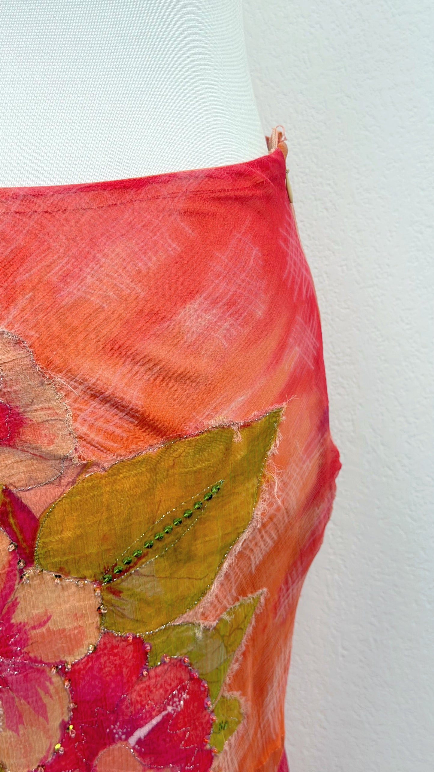 Renée Derhy Fire Lily Skirt