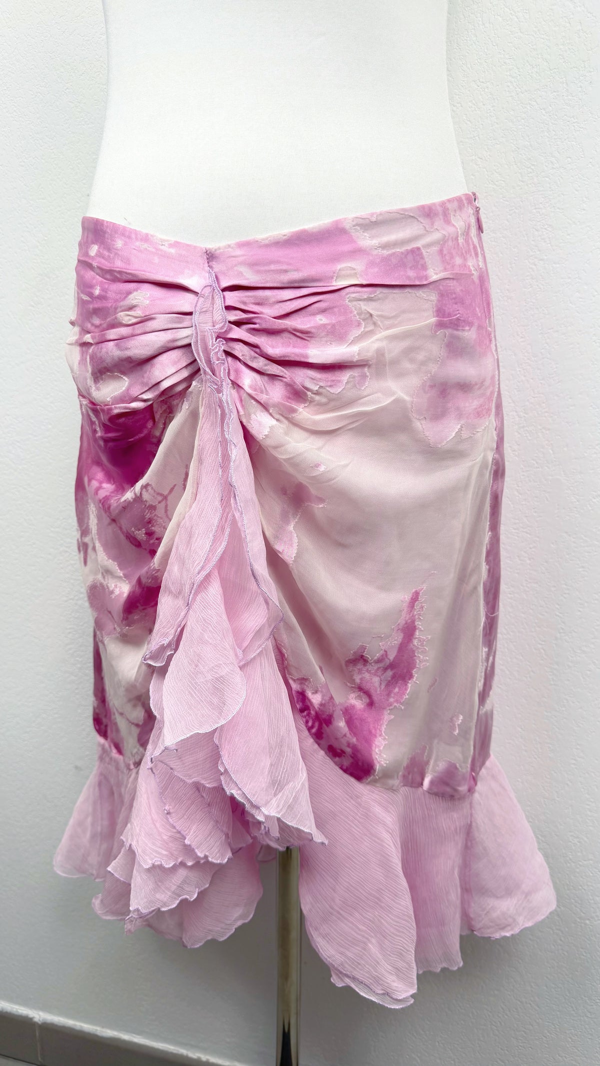 The Pink Ophelia Italian Silk Skirt