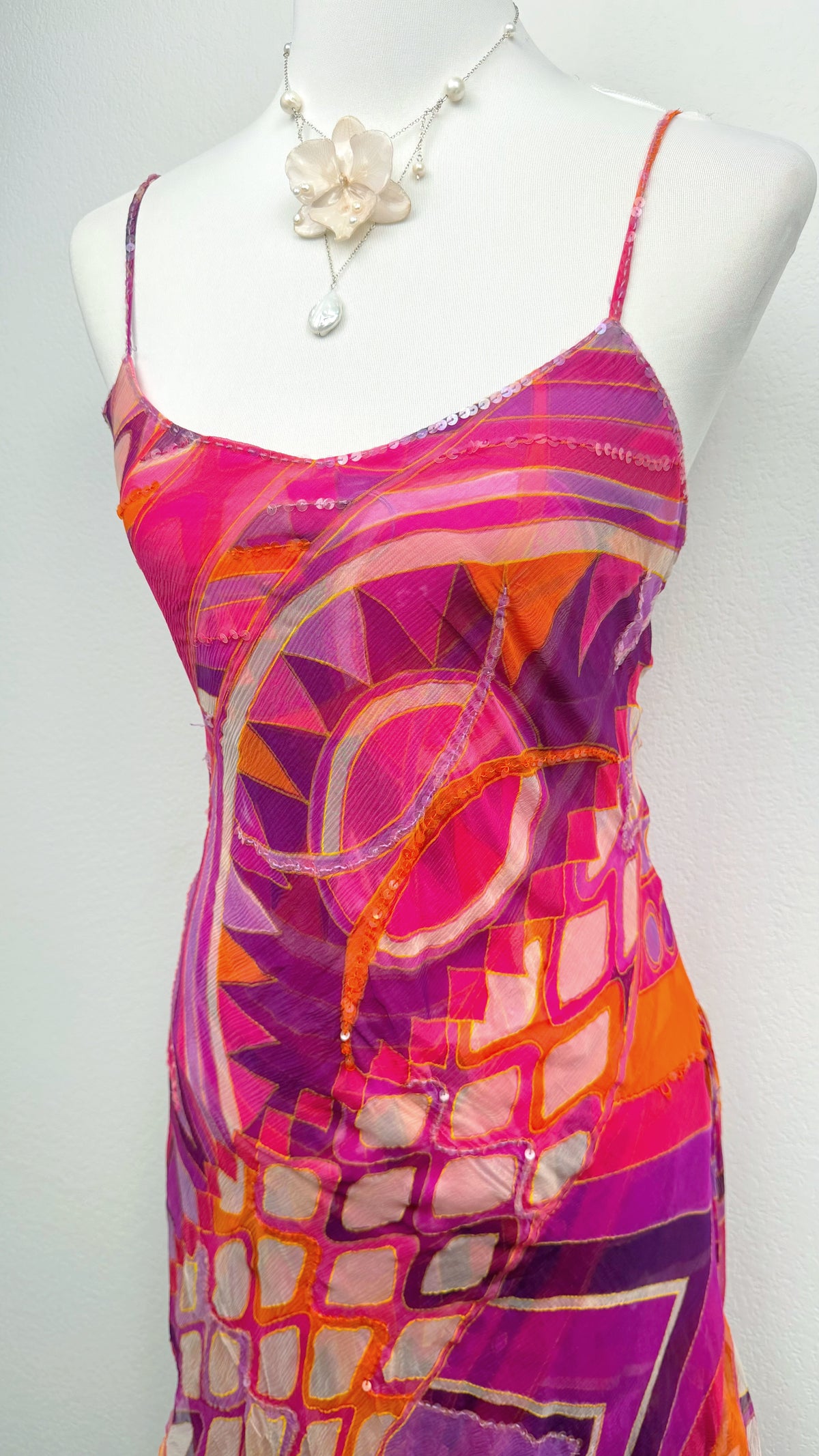 Derhy Pink Kaleidoscope Dress