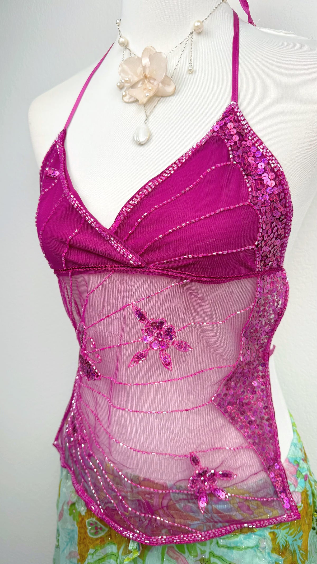 The Fuchsia Butterfly Fairy Top