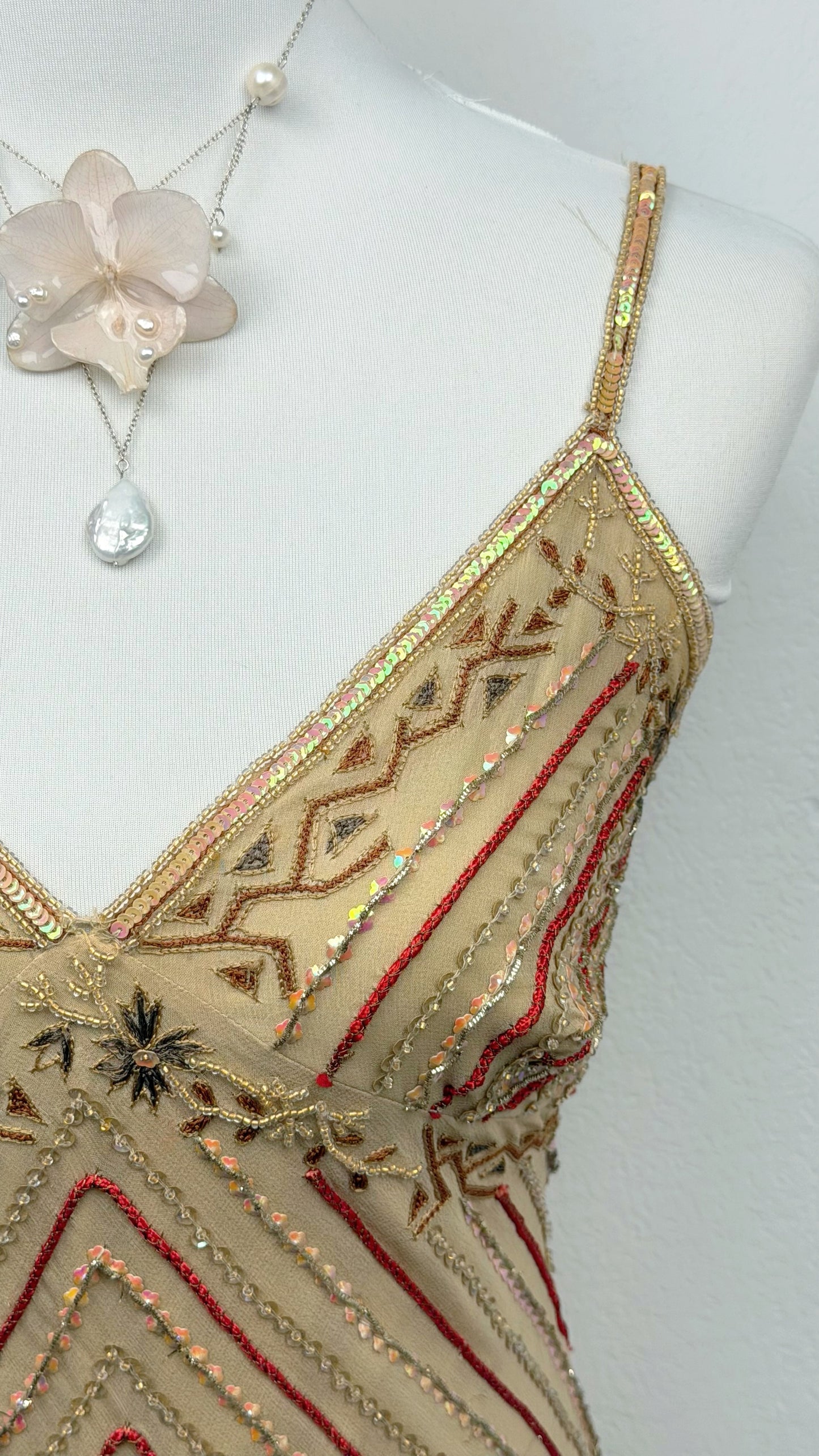 Aftershock Golden Gatsby Dress