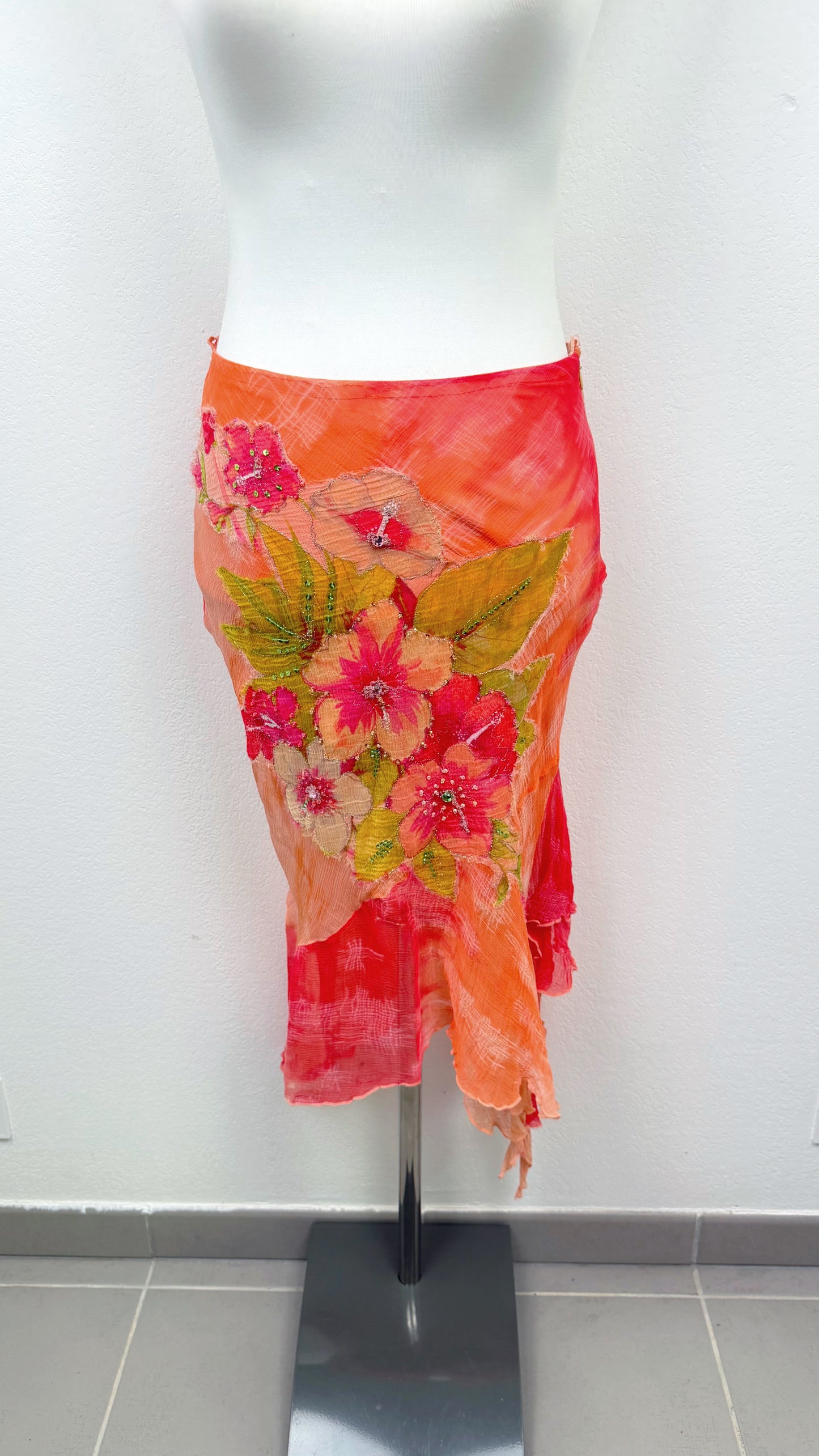 Renée Derhy Fire Lily Skirt