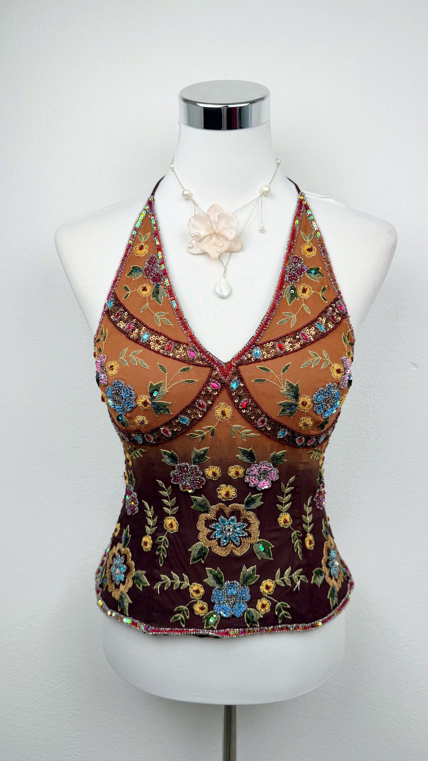 Aftershock Enchanted Garden Silk Corset