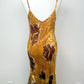 Aurelia Silk Gilded Orchid Gown