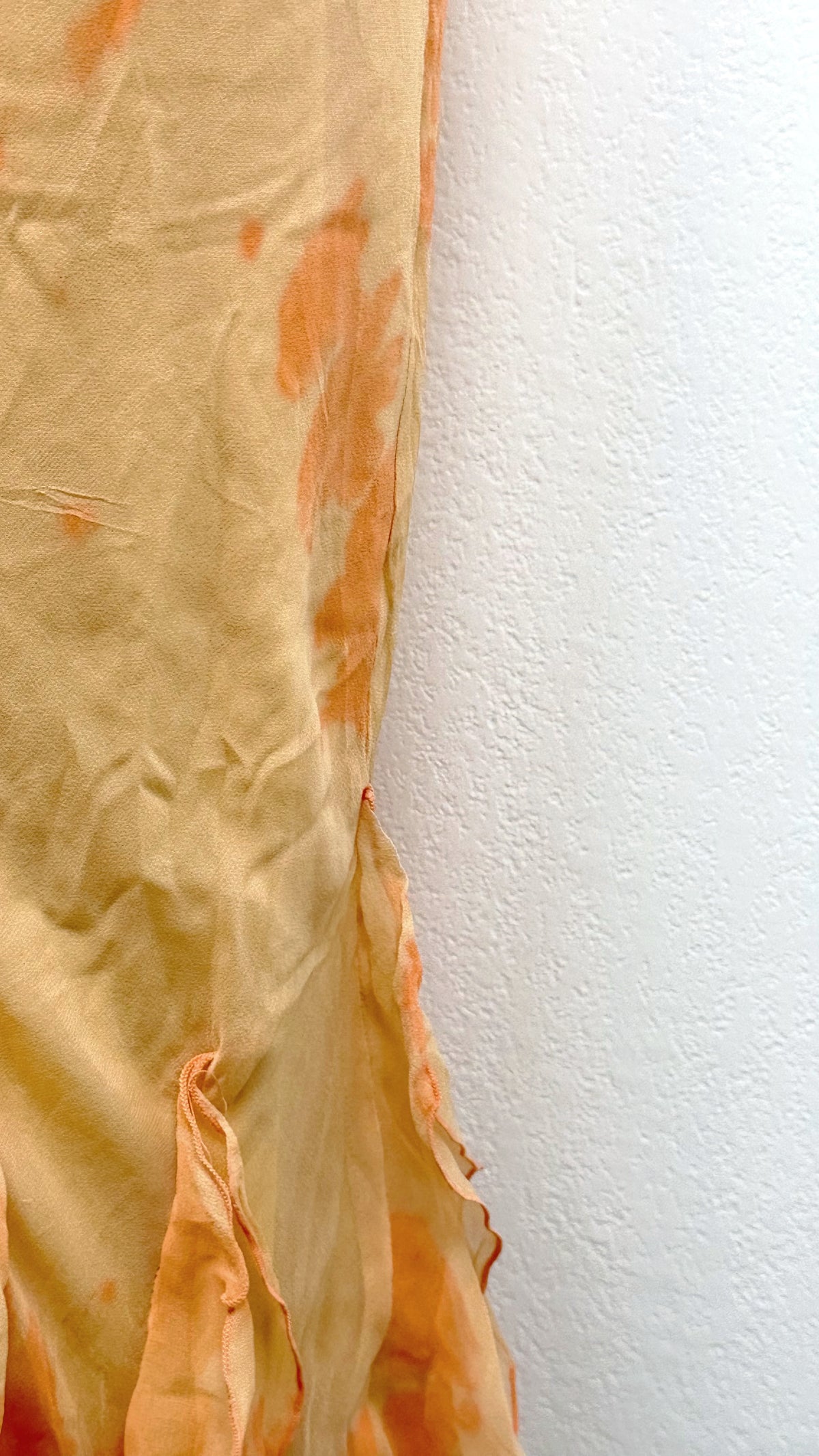 Peach Stardust Silk Gown