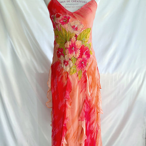 "Fire Lily" very RARE dress by Renée Derhy