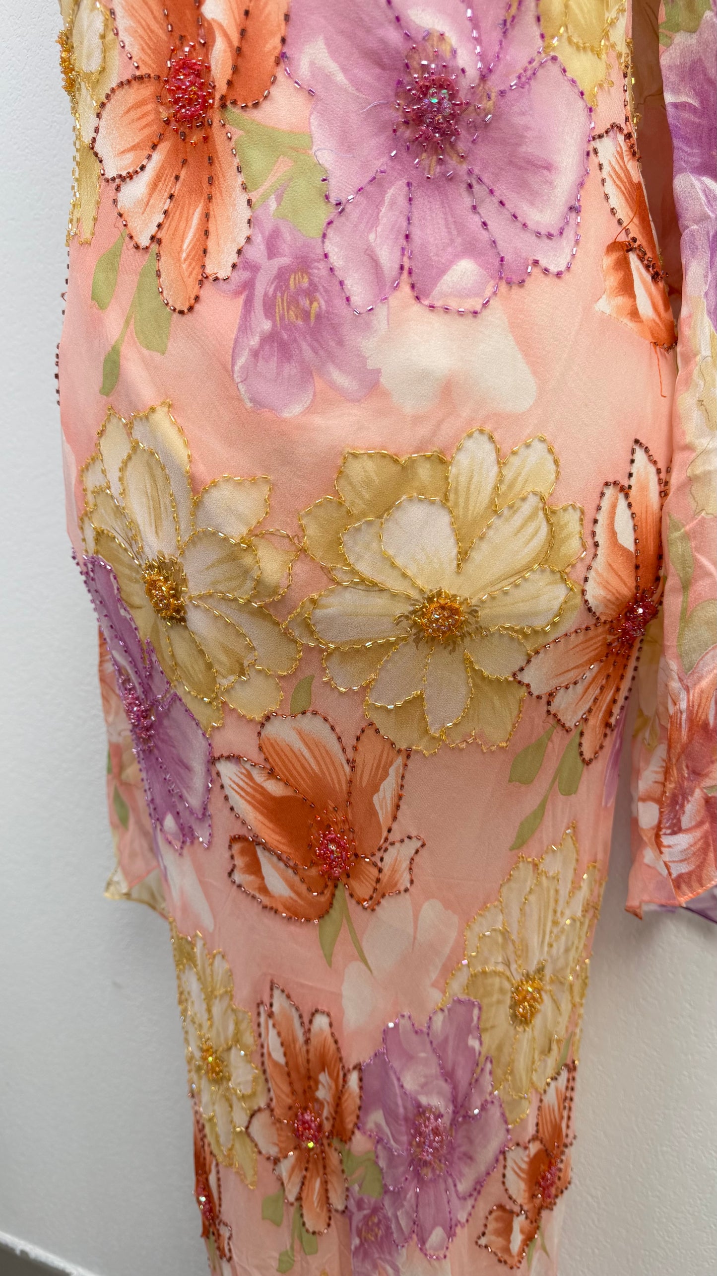 Blossom Reverie Silk Gown