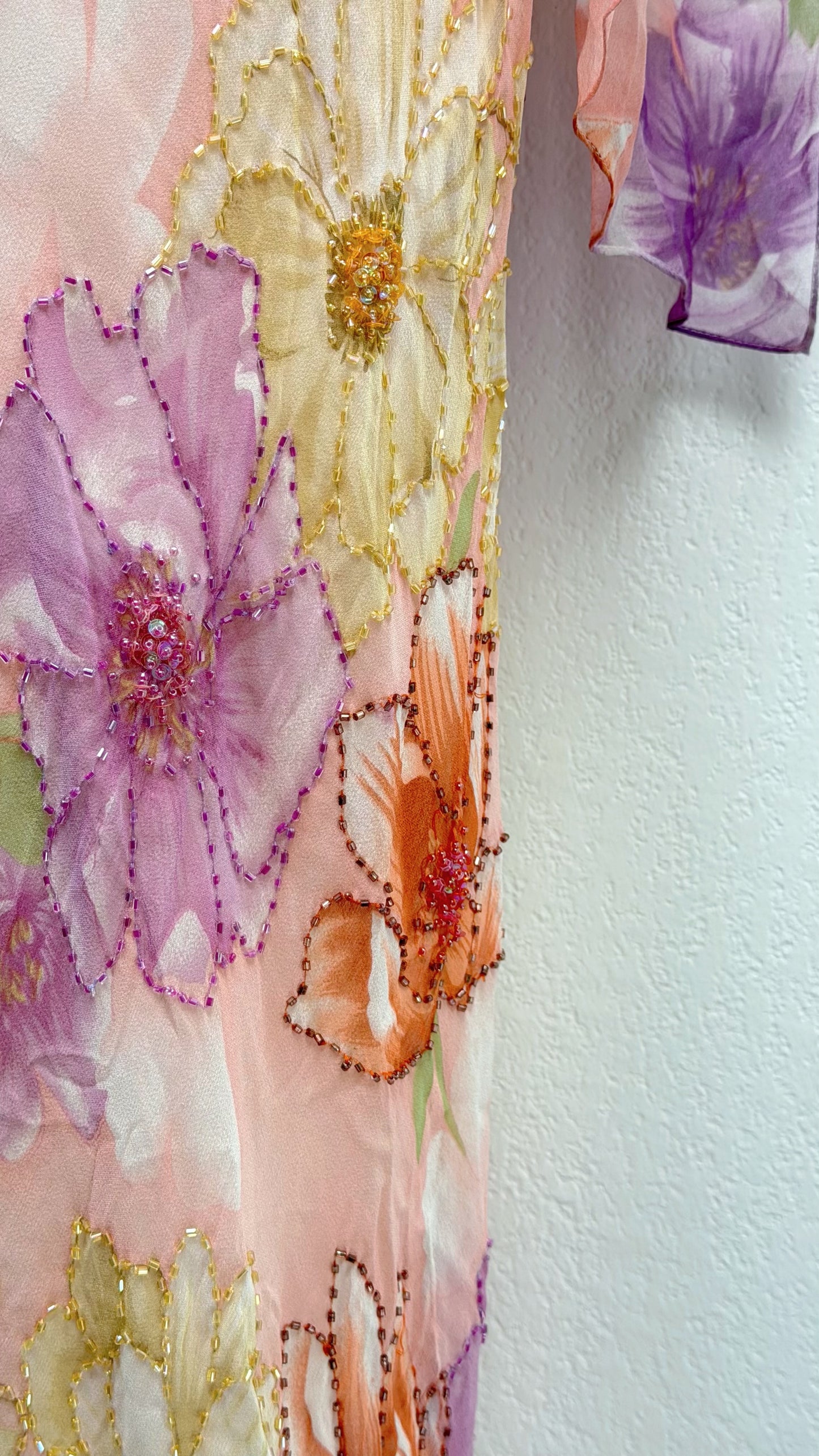 Blossom Reverie Silk Gown