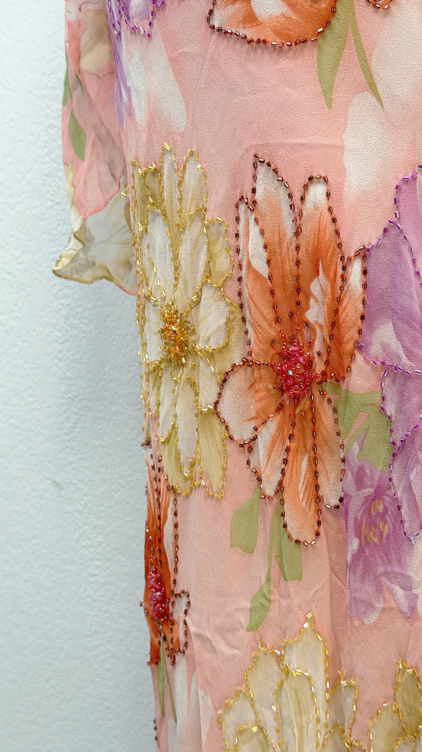 Blossom Reverie Silk Gown