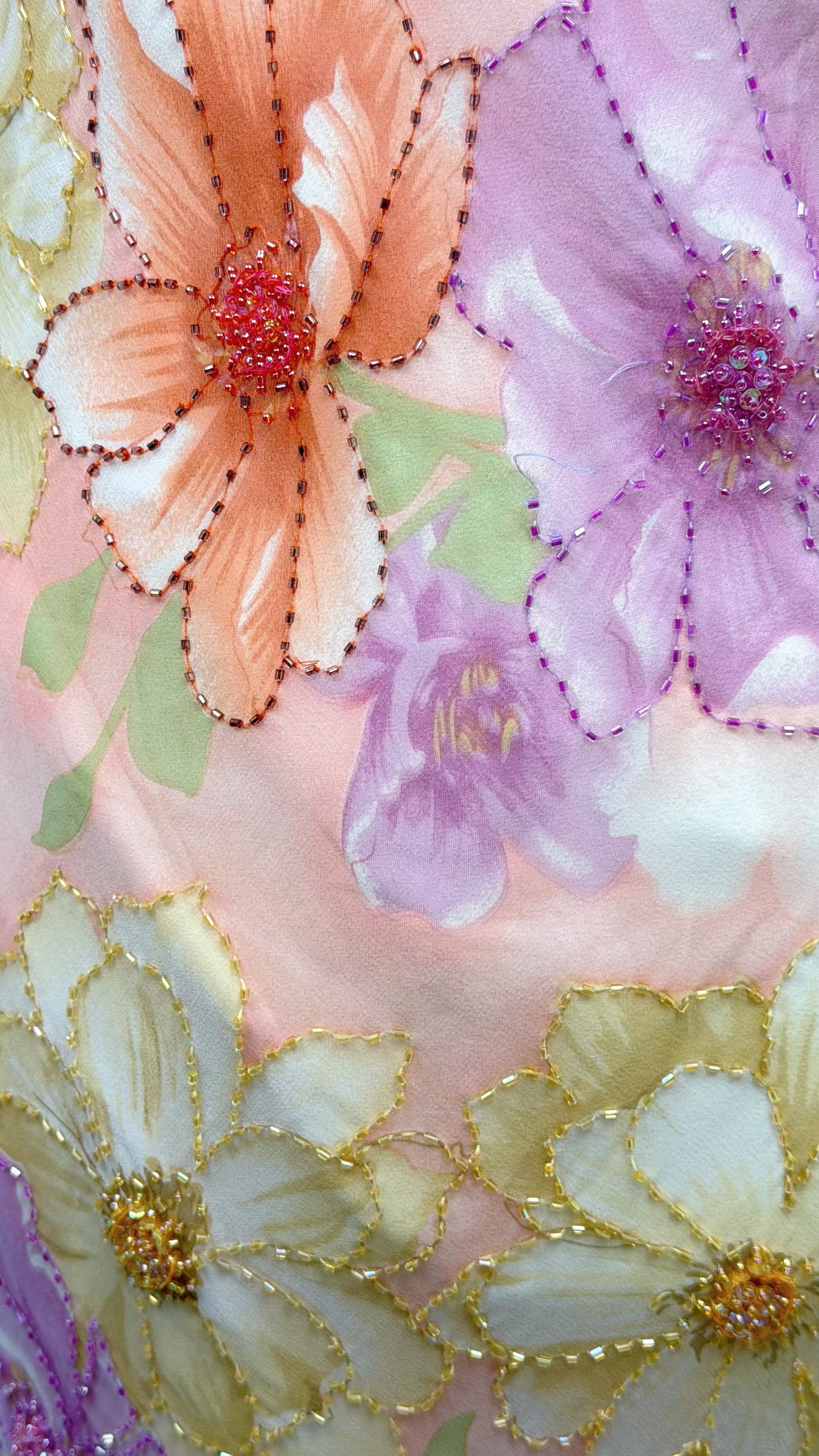 Blossom Reverie Silk Gown