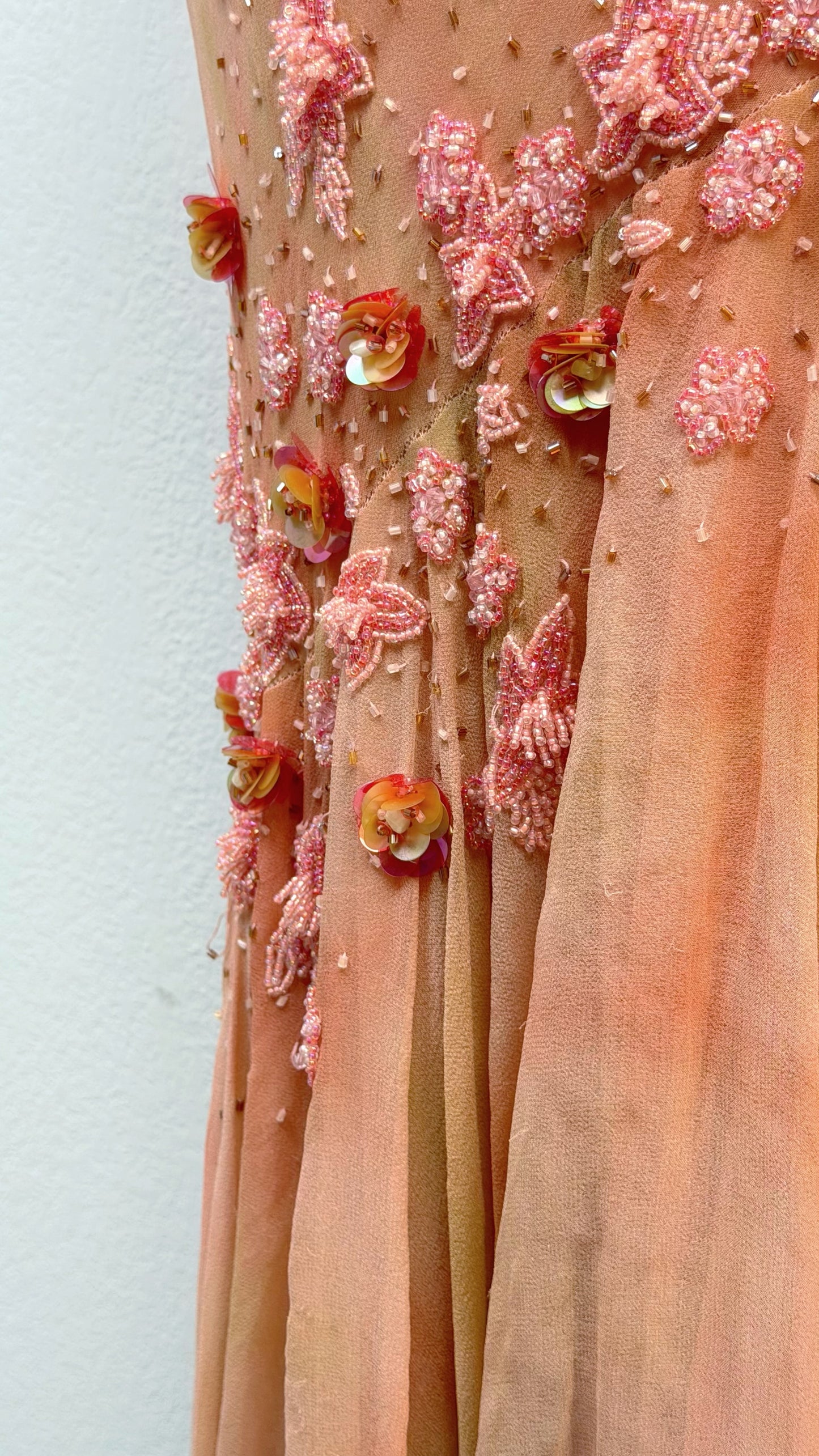 Peach Blossom Couture Gown
