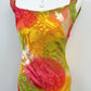 Sunset Bloom Silk Gown