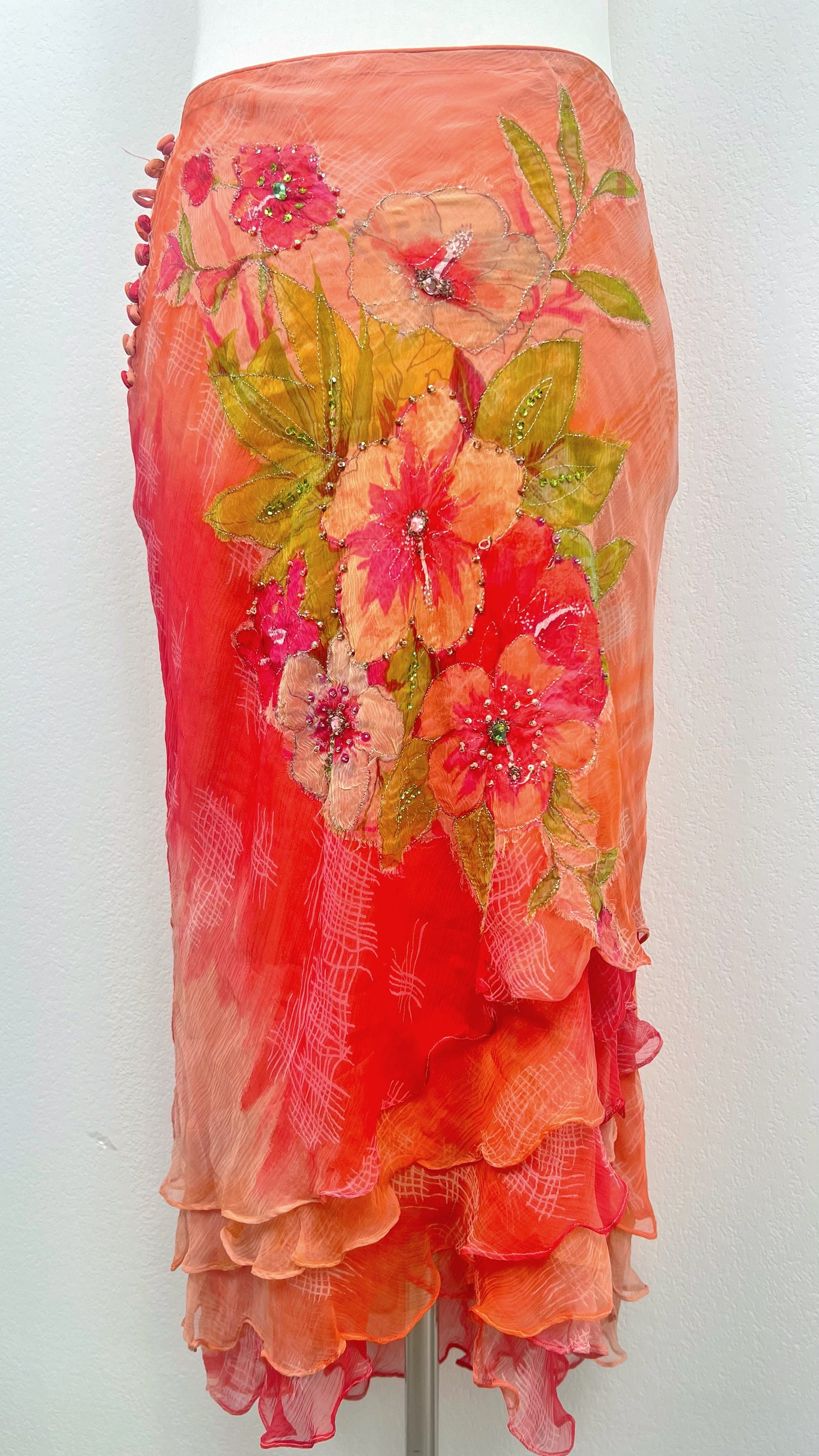 RARE Derhy Tropical Bloom Skirt