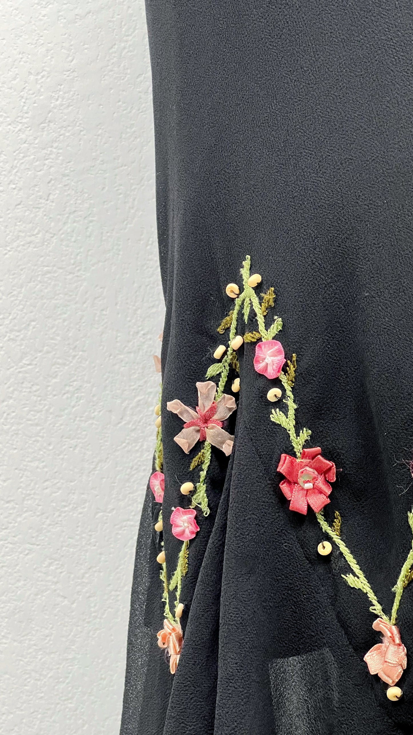 Midnight Rose Silk Dress