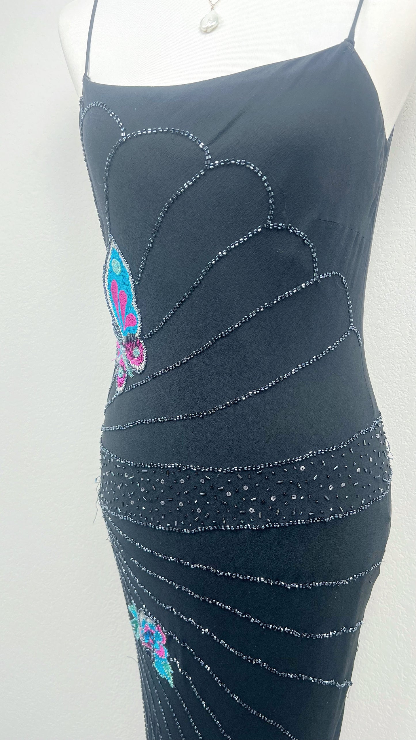 Midnight Butterfly Dress