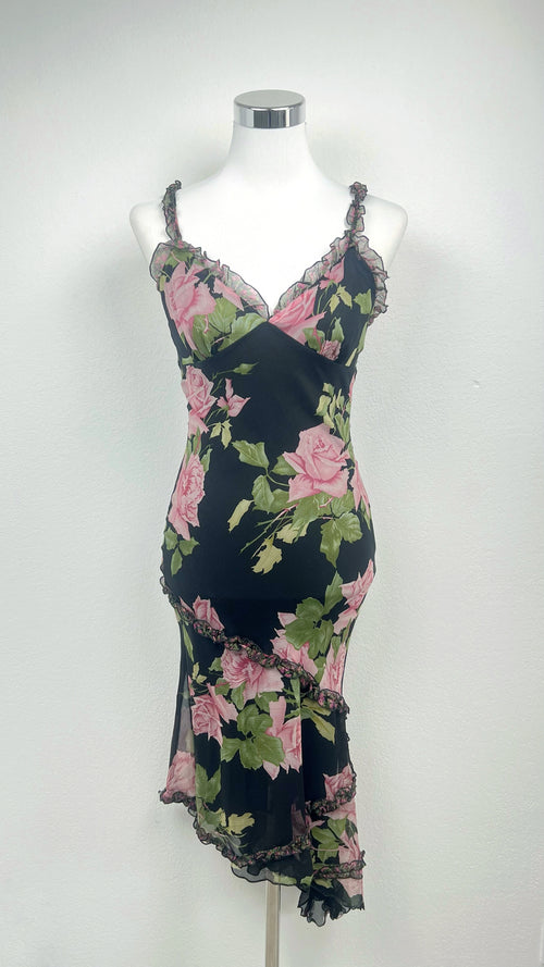 "Rory" Silk Rose Dress