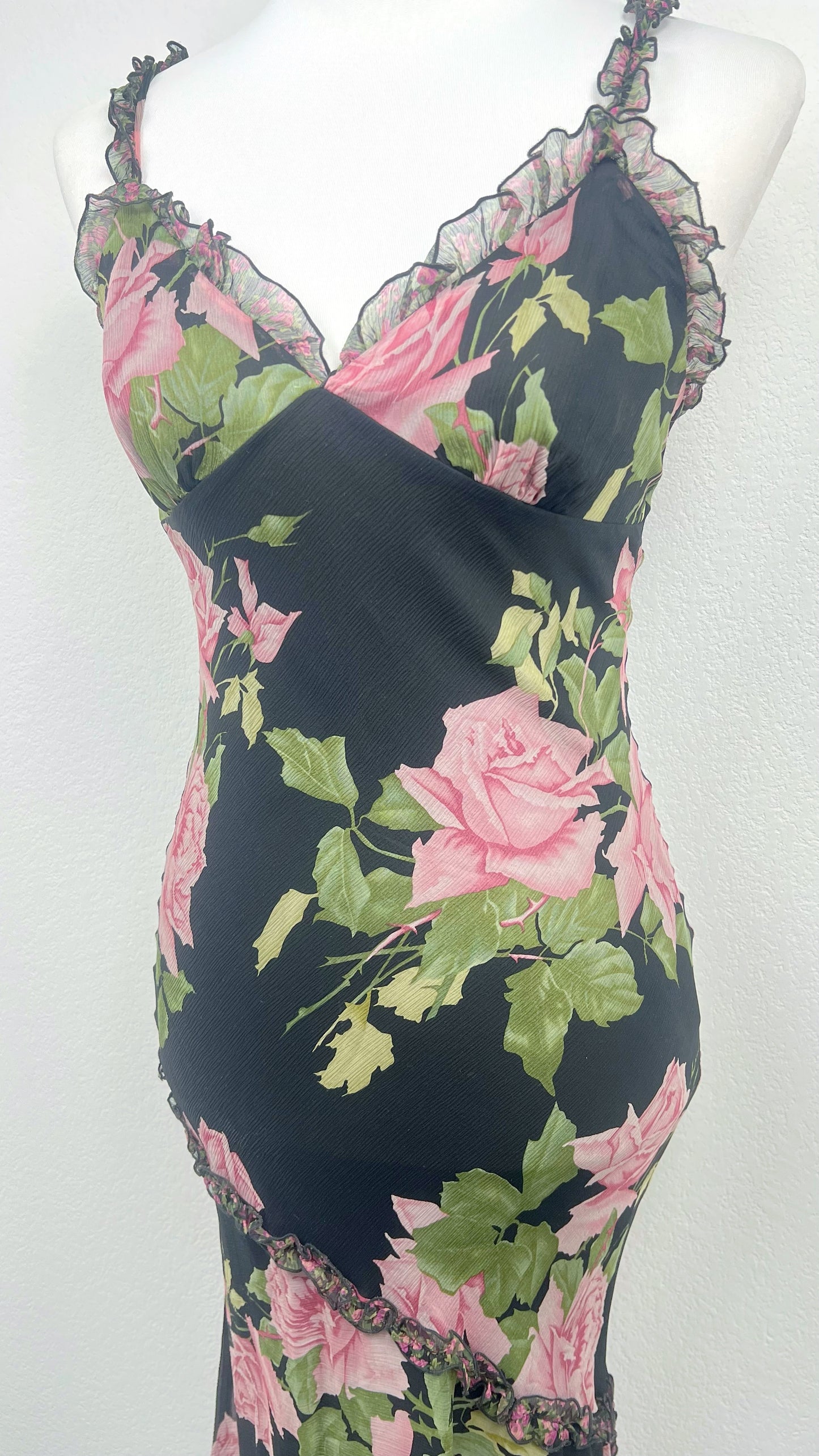 "Rory" Silk Rose Dress