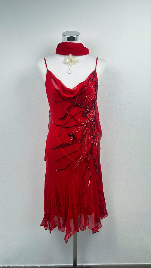Scarlet Monarch Dress