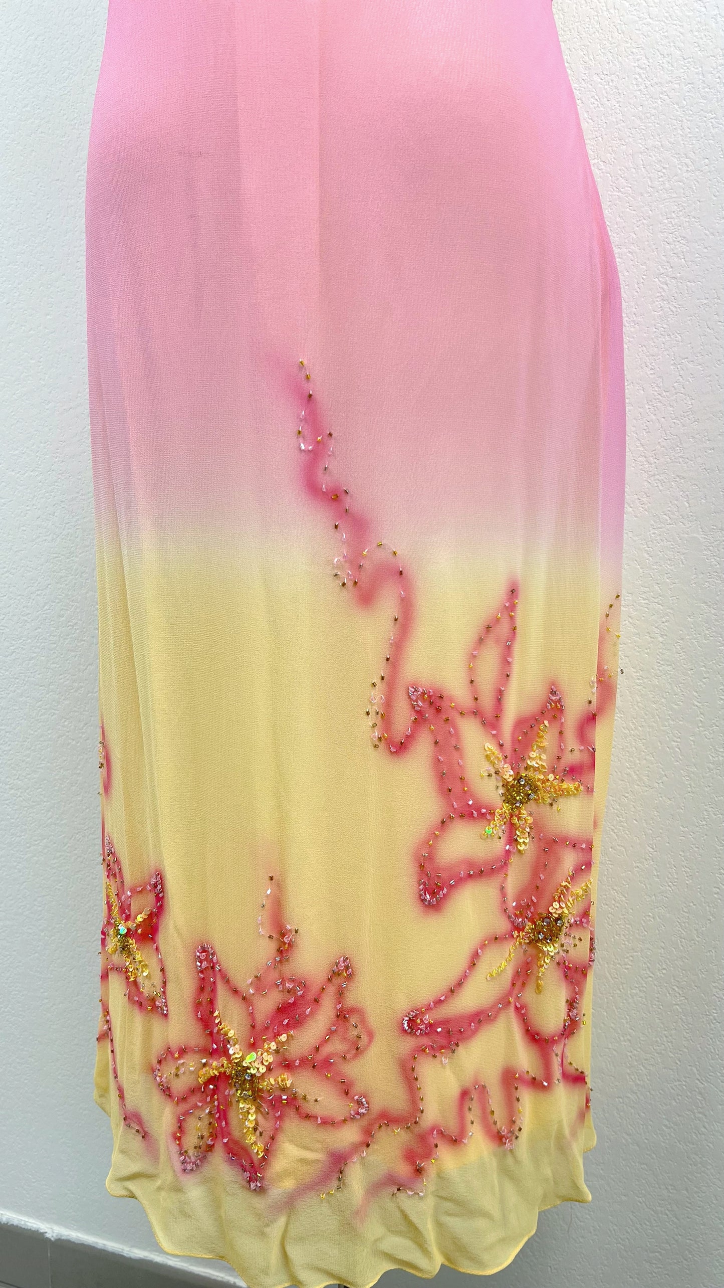 Sunset Sorbet Silk Dress