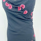 Midnight Blossom Silk Dress