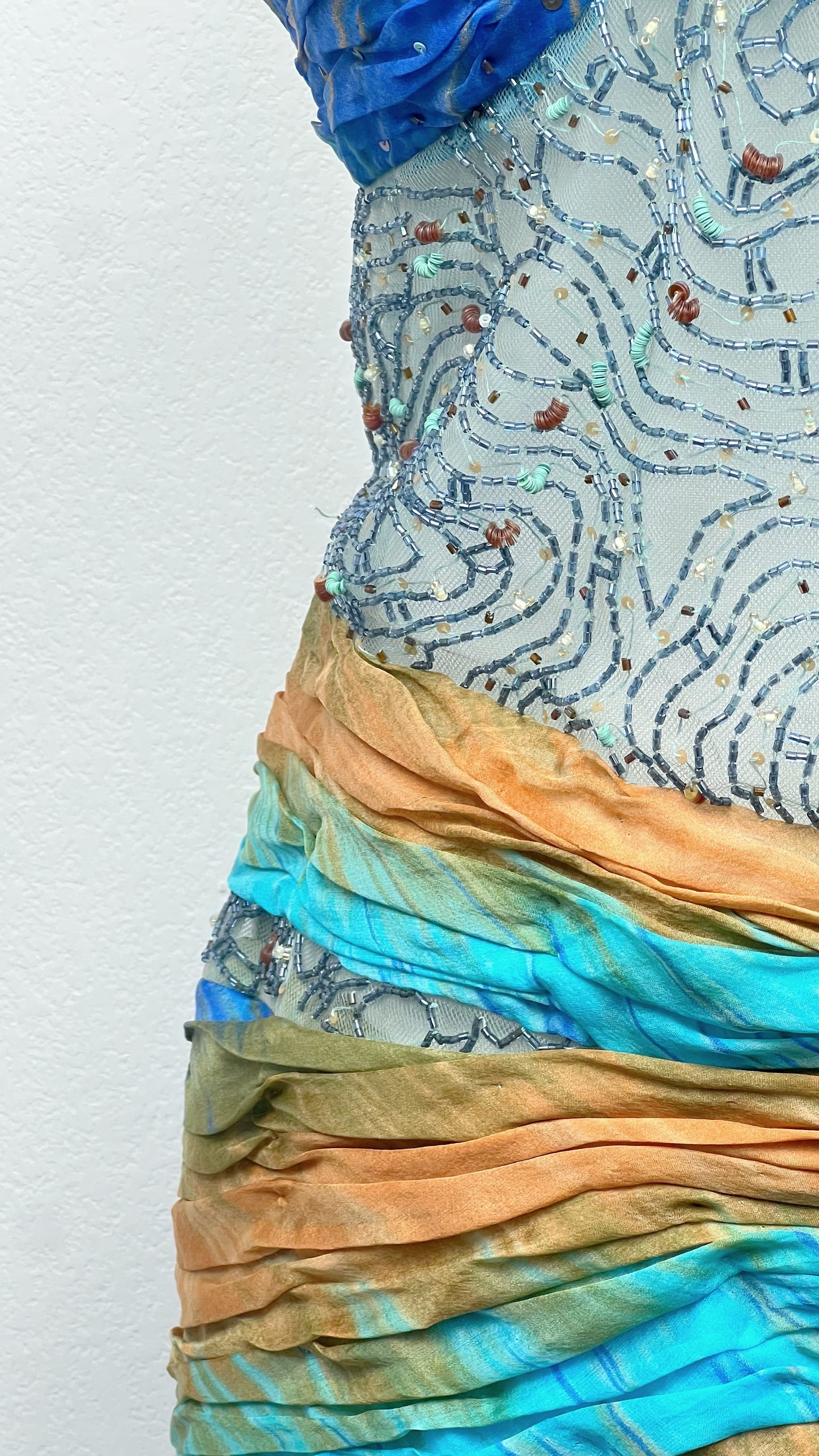 Ocean Mirage Silk Gown