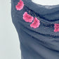 Midnight Blossom Silk Dress
