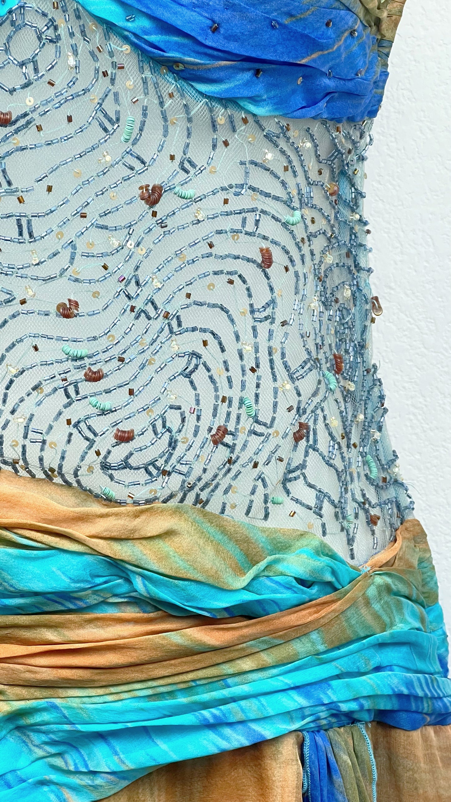 Ocean Mirage Silk Gown