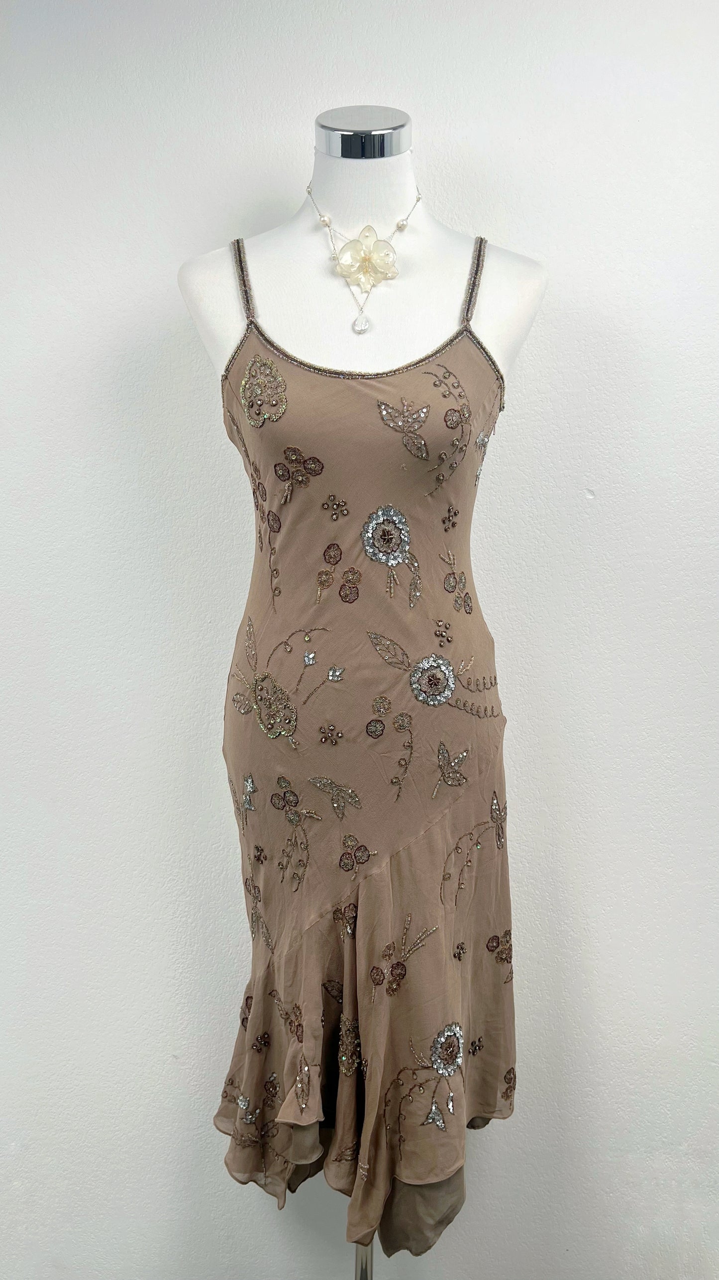 Desert Bloom Silk Dress