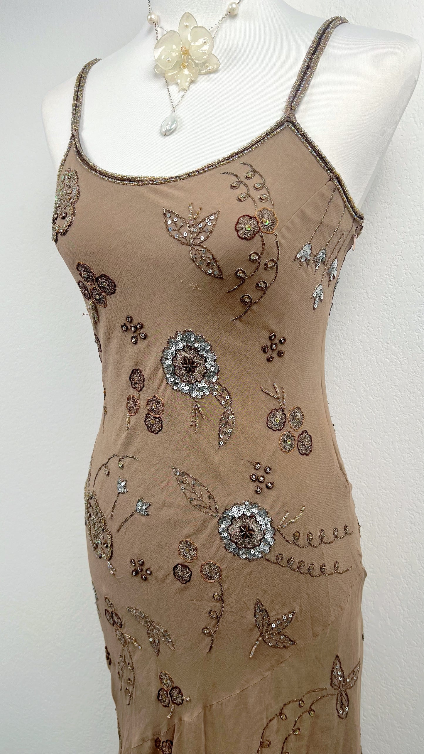 Desert Bloom Silk Dress