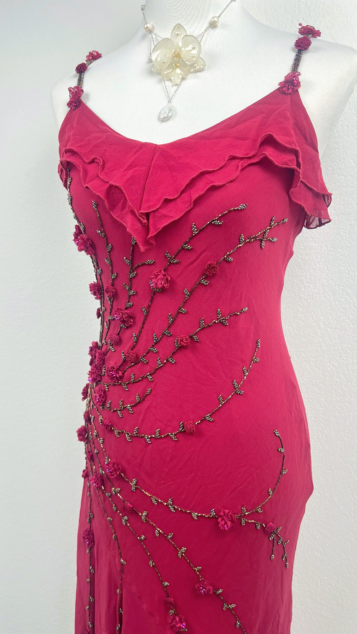 Sue Wong Raspberry Rose