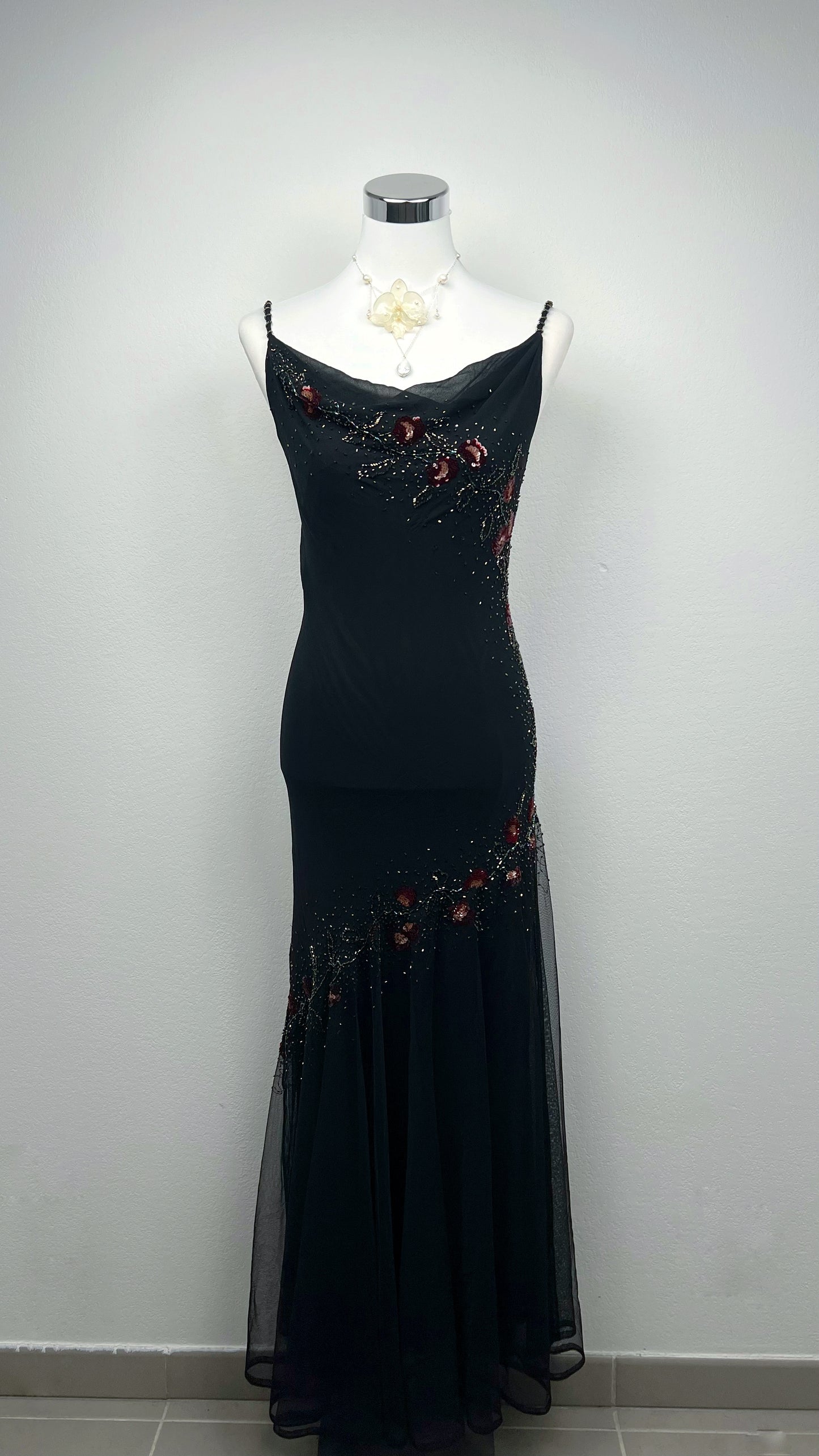 Midnight Crimson Blossoms