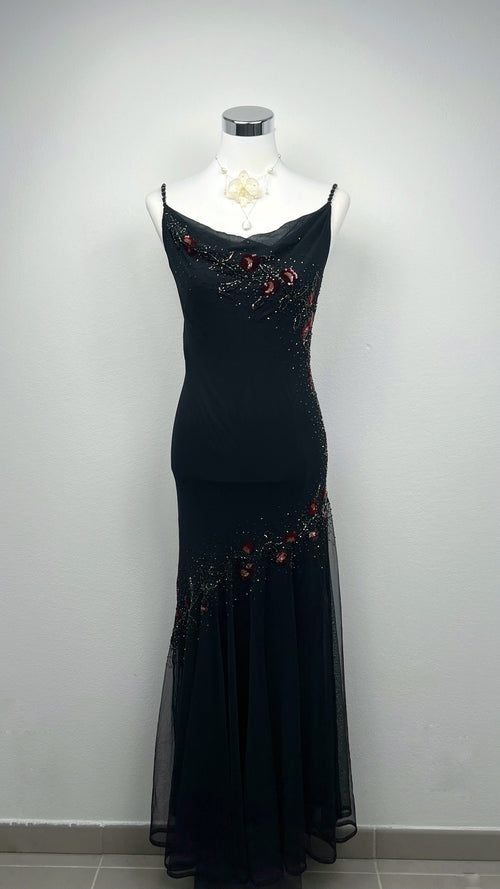 Midnight Crimson Blossoms