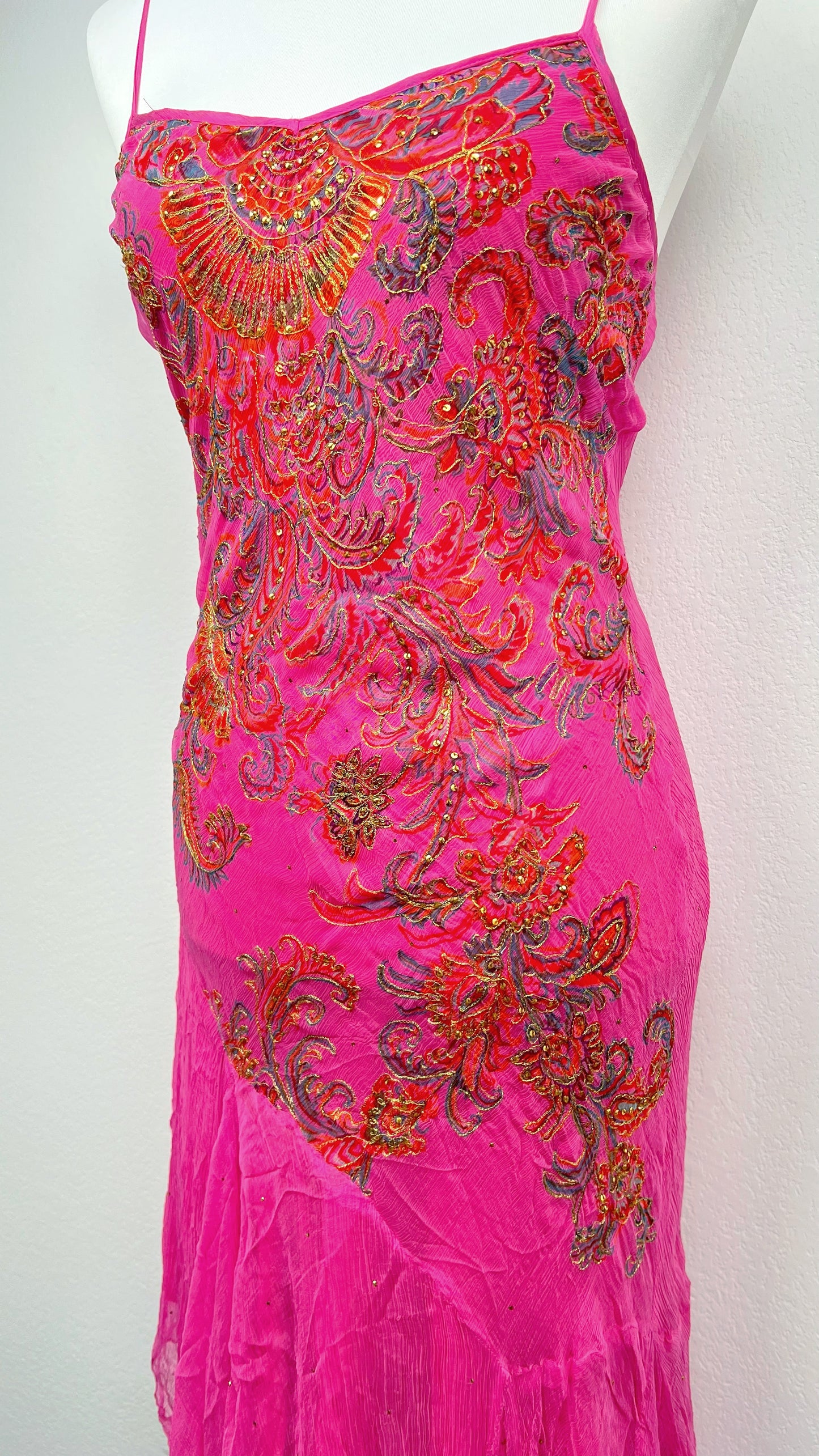 Derhy Fuchsia Firebird Dress