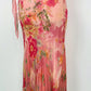 RARE Derhy Watercolor Flora Dress