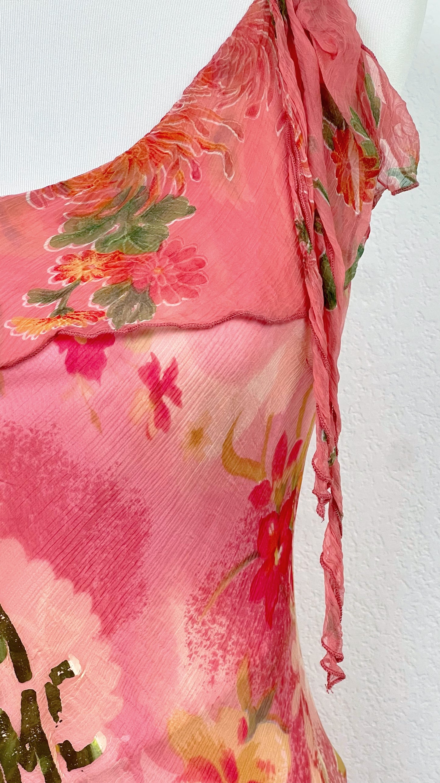 RARE Derhy Watercolor Flora Dress