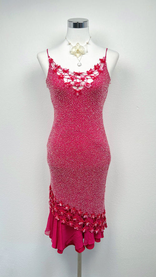 Crimson Beaded Whisper