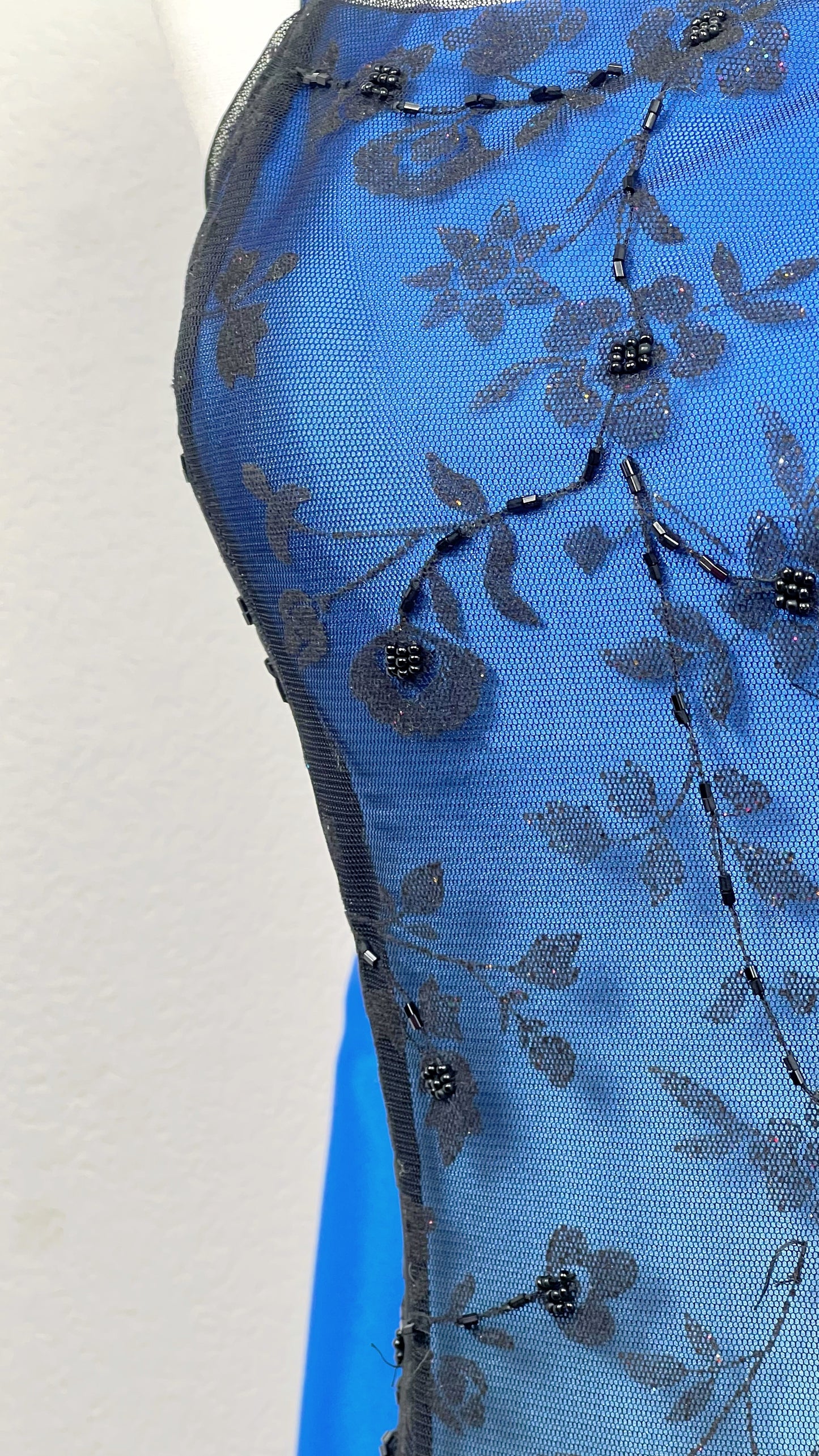 Midnight Bloom Ombré Gown