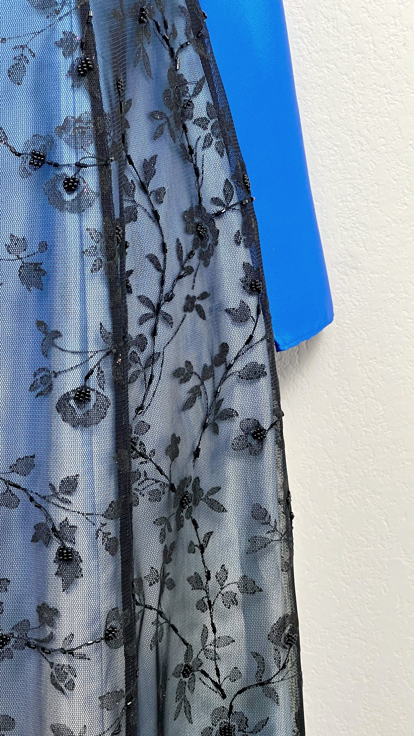 Midnight Bloom Ombré Gown