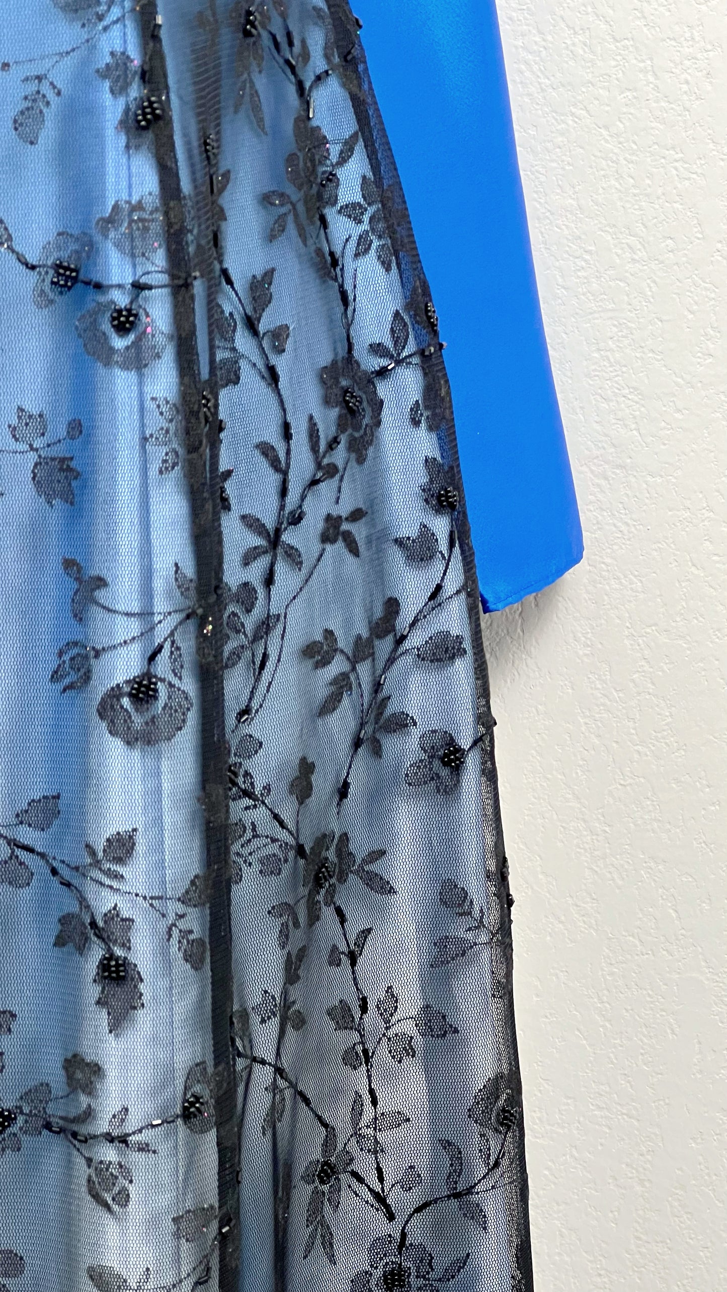 Midnight Bloom Ombré Gown