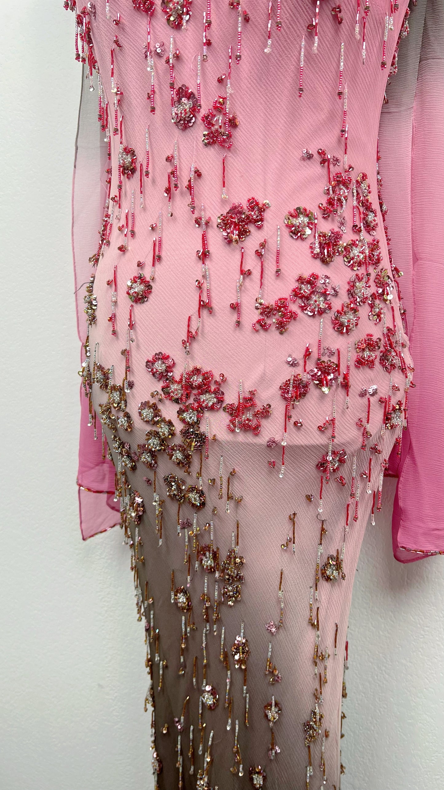 Rose Cascade Couture Gown