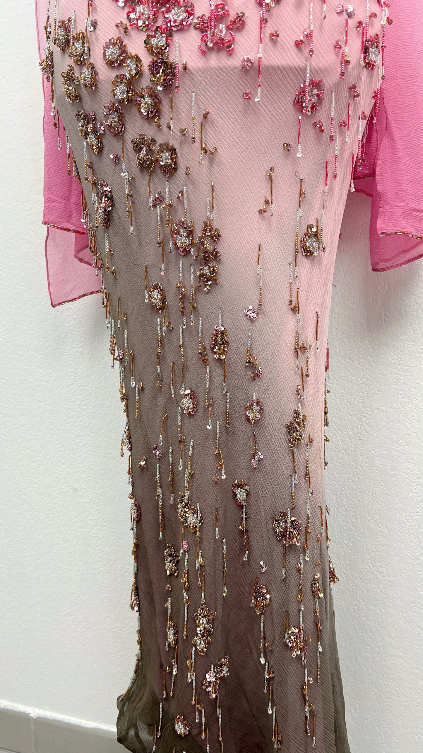 Rose Cascade Couture Gown