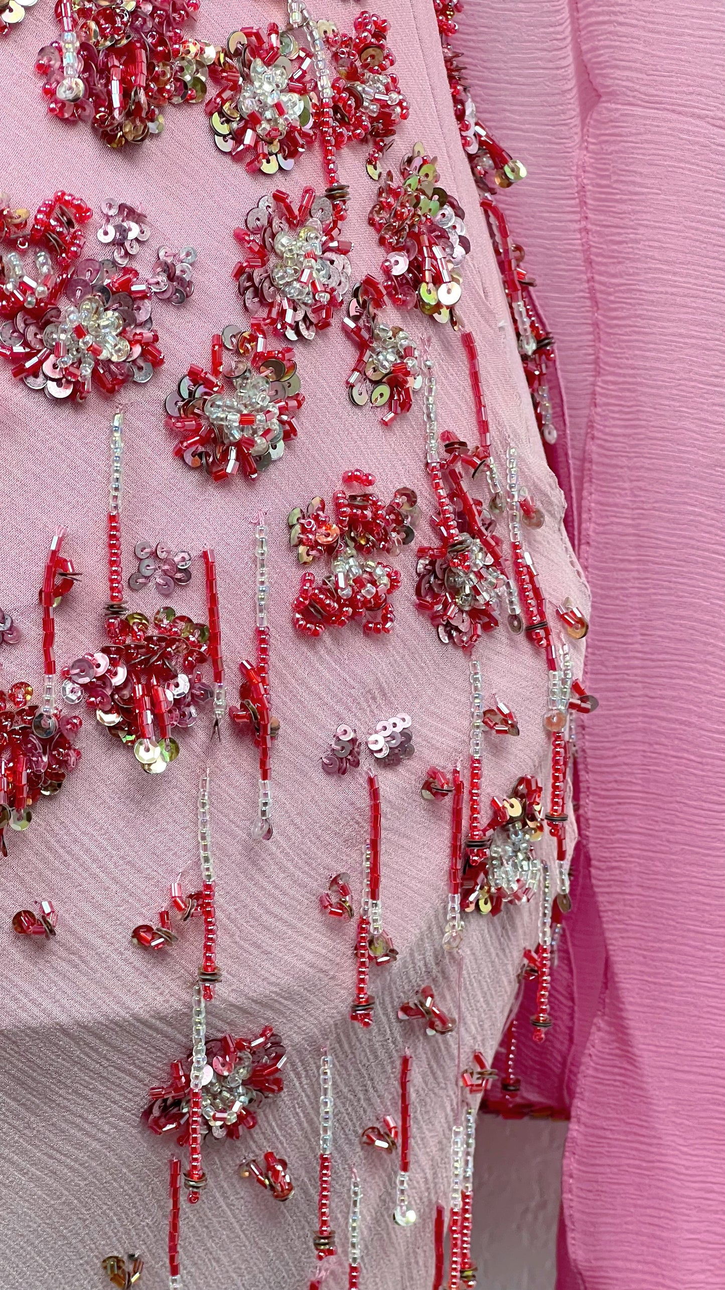 Rose Cascade Couture Gown
