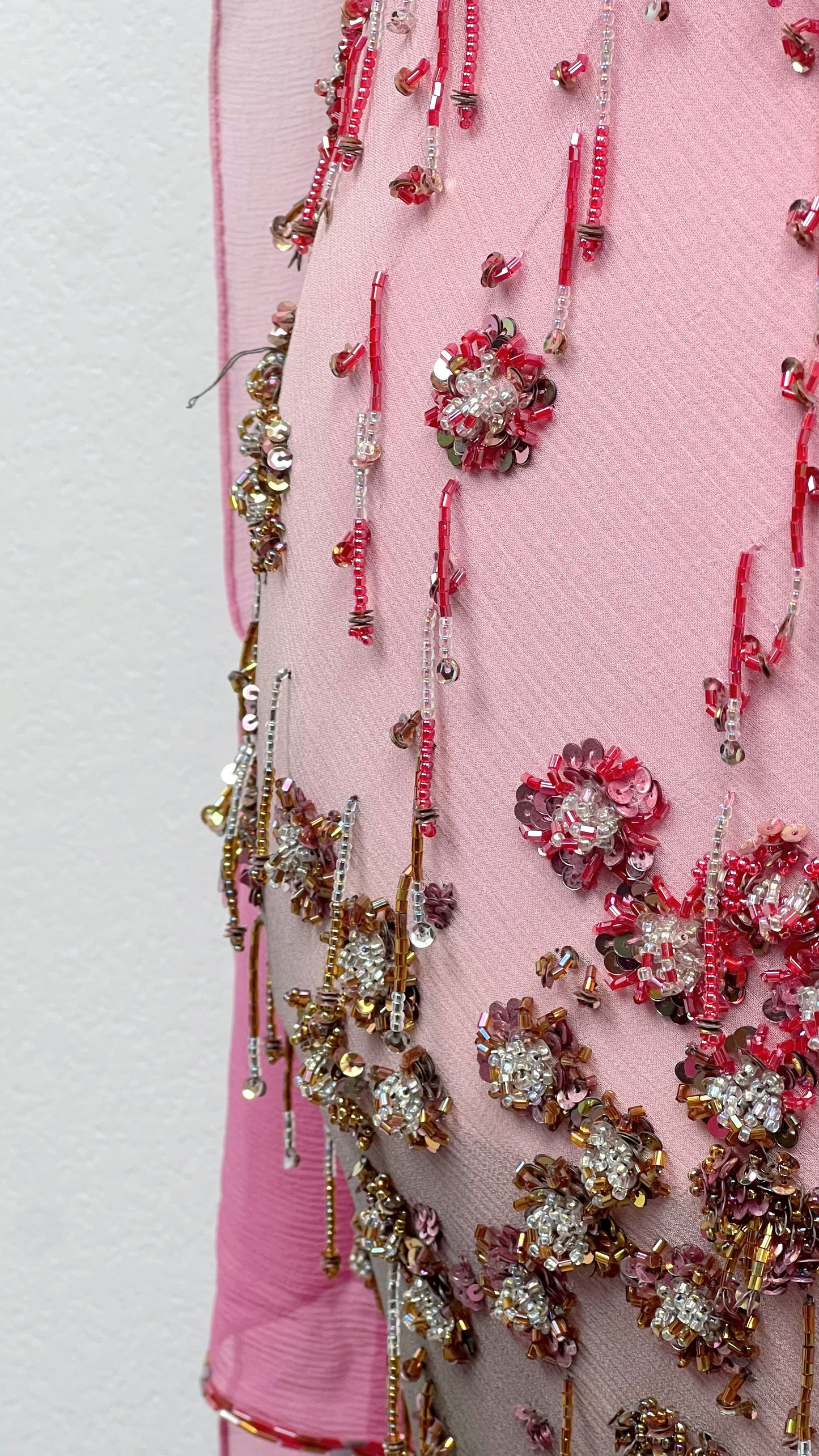 Rose Cascade Couture Gown