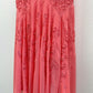 Coral Whisper Silk Dress